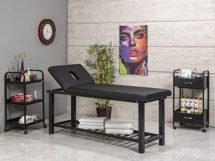 Dövme Sedyesi | Prime - Ekstra Sağlam - Sırt Hareketli - Delikli | MC-4124
