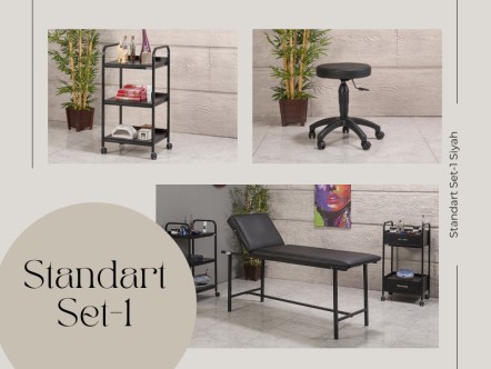 Standart Set-1 | Bakım Sedyesi, Tabure, Cihaz Sehpası | MC-6201