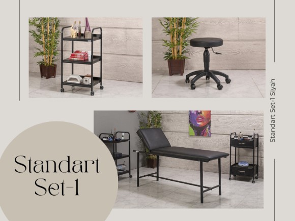 Standart Set-1 | Bakım Sedyesi, Tabure, Cihaz Sehpası | MC-6201