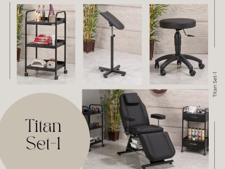 Titan Dövme Koltuğu Seti - Eko | 4'lü Set | MC-6313