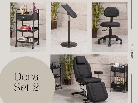 Dora Dövme Koltuğu Seti - Max | 4'lü Set | MC-6320