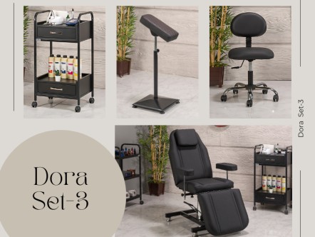 Dora Dövme Koltuğu Seti - Pro | 4'lü Set | MC-6321