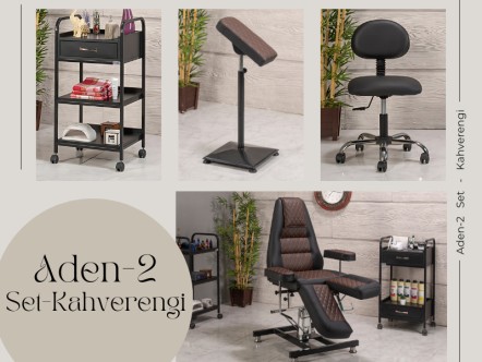 Aden-2 Dövme Koltuğu Seti | 4'lü Set | MC-6326