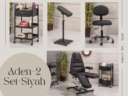 Aden-2 Dövme Koltuğu Seti | 4'lü Set | MC-6326