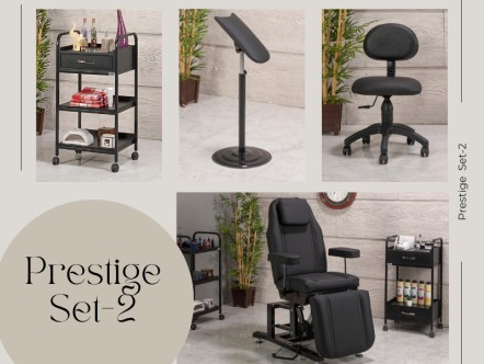 Prestige Dövme Koltuğu Seti - Max | 4'lü Set | MC-6328