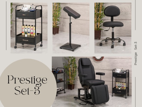Prestige Dövme Koltuğu Seti - Pro | 4'lü Set | MC-6329