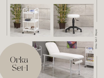 Orka Set-1 | Bakım Sedyesi, Tabure, Cihaz Sehpası | MC-6204