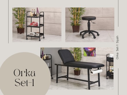 Orka Set-1 | Bakım Sedyesi, Tabure, Cihaz Sehpası | MC-6204