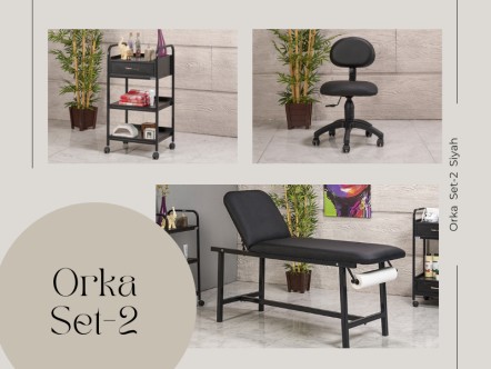 Orka Set-2 | Bakım Sedyesi, Sandalye, Cihaz Sehpası | MC-6205