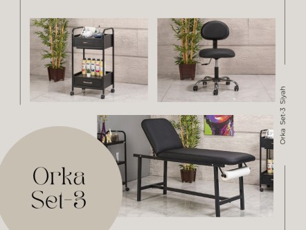 Orka Set-3 | Bakım Sedyesi, Sandalye, Cihaz Sehpası | MC-6206