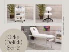 Orka Set-2 | Bakım Sedyesi (Delikli), Sandalye, Cihaz Sehpası | MC-6405