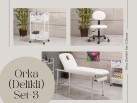Orka Set-3 | Bakım Sedyesi (Delikli), Sandalye, Cihaz Sehpası | MC-6406