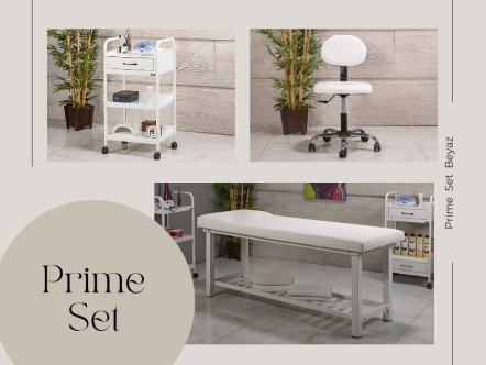 Prime Set | Bakım Sedyesi, Sandalye, Cihaz Sehpası | MC-6207