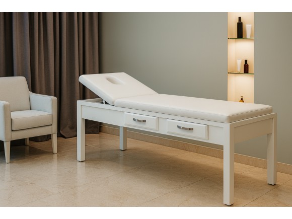 Sakura | Ahşap Çekmeceli Bakım ve Masaj Masası | MC-3189