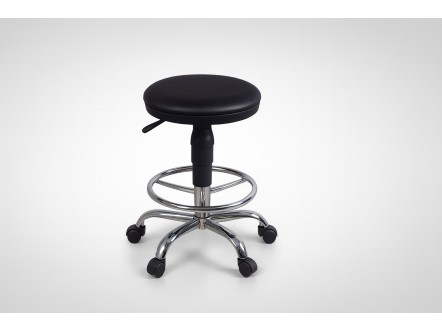 Dövme ve Piercing Stüdyo Taburesi | Krom Ayaklı Çemberli MC-4214