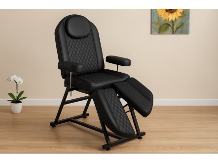 Petra | Manuel Muayene Koltuğu | Siyah Profil - Siyah Döşeme | MC-3025