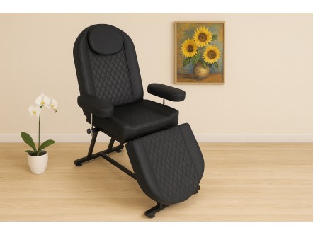 Petra | Manuel Kan Alma Koltuğu | Siyah Profil - Siyah Döşeme | MC-3225