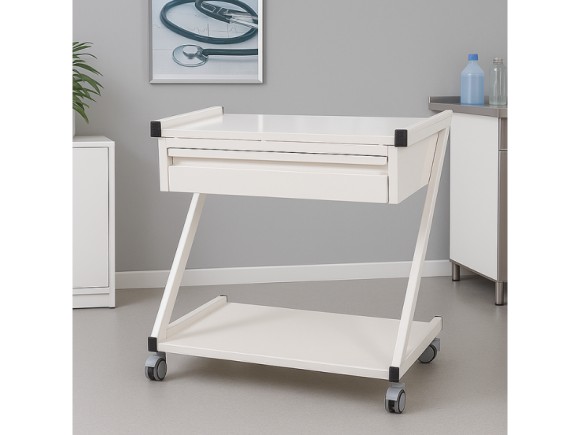 ''Z'' Tipi Metal Çekmeceli Pansuman ve Troyler Arabası | MC-5033