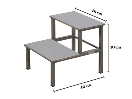 Paslanmaz Eskabo | Çift Basamaklı | MC-5213