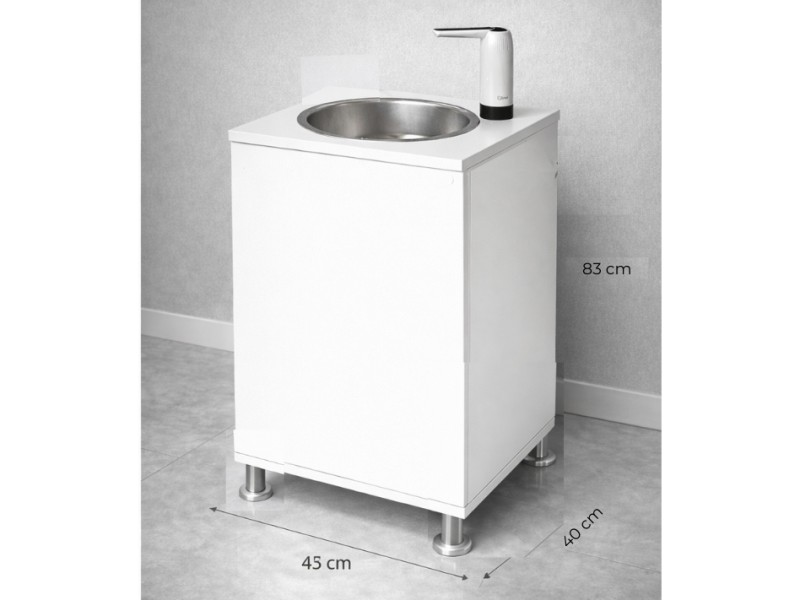 Mobil Seyyar Lavabo 10 Litre | Sabit Ayaklı - Yönetmeliğe Uygun