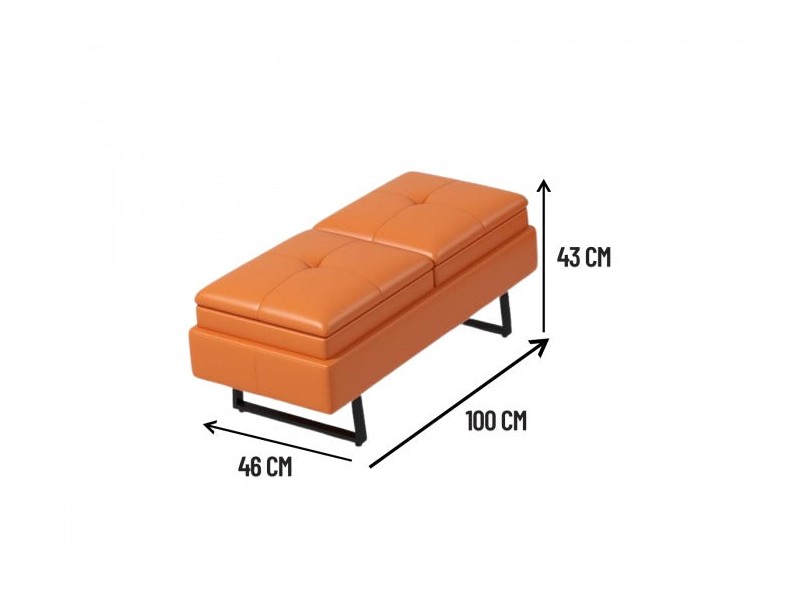 Paris Metal Ayaklı Bekleme Koltuğu - 2'li | MC-5321