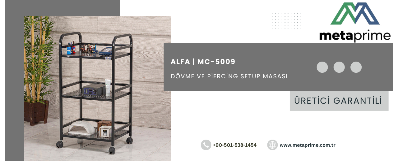 Dövme Setup Masası ve Çalışma İstasyonu Rehberi | Profesyonel Stüdyo Mobilyası