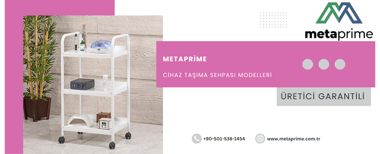Atlas 3 Raflı Cihaz Sehpası (MC-5001) İncelemesi – Profesyonel Klinik ve Estetik Kullanımı