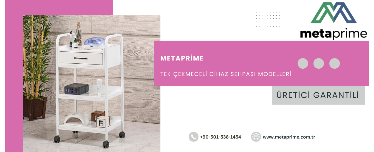 Atlas Tek Çekmeceli 2 Raflı Cihaz Sehpası (MC-5002) – Profesyonel Kullanım Rehberi