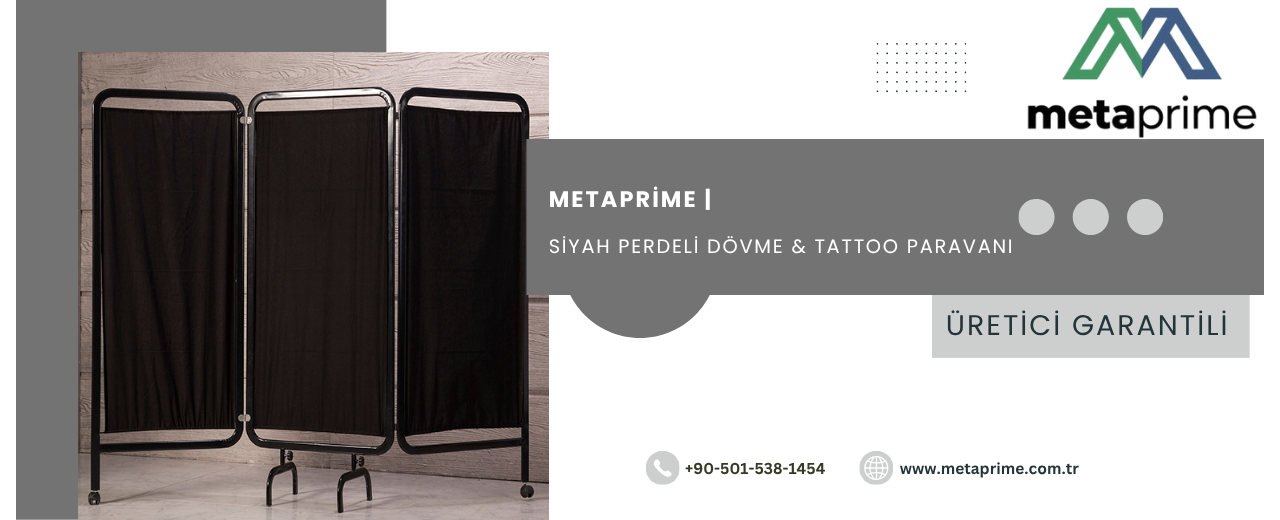 Dövme Paravanı Modelleri: Profesyonel Dövme Stüdyoları İçin Siyah Perdeli Bölmeler