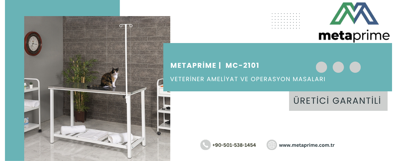 Paslanmaz Veteriner Ameliyat Masası ile Güvenli Operasyonlar | MC-2101