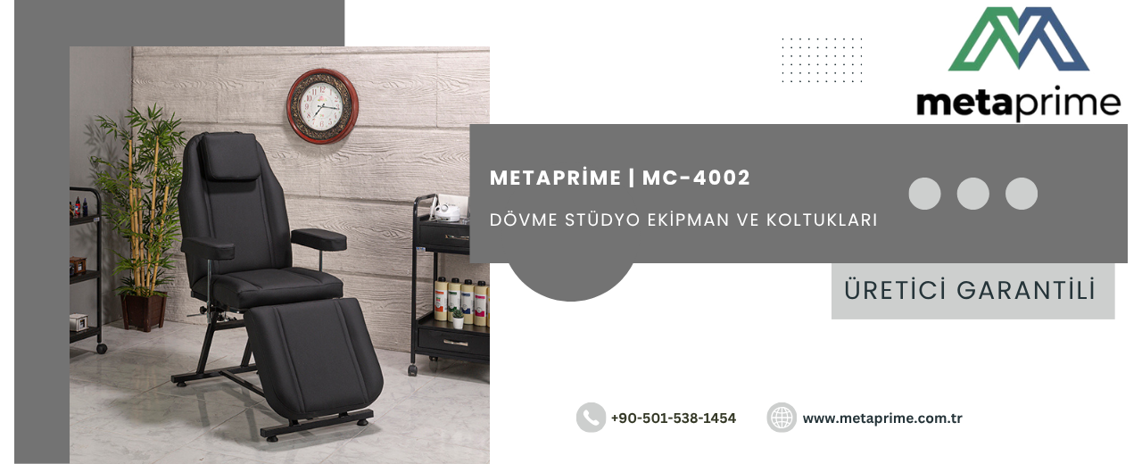 Bella Dövme Koltuğu MC-4002 - Profesyonel Dövmeci Koltuğu ve Dövme Koltuğu Fiyatları