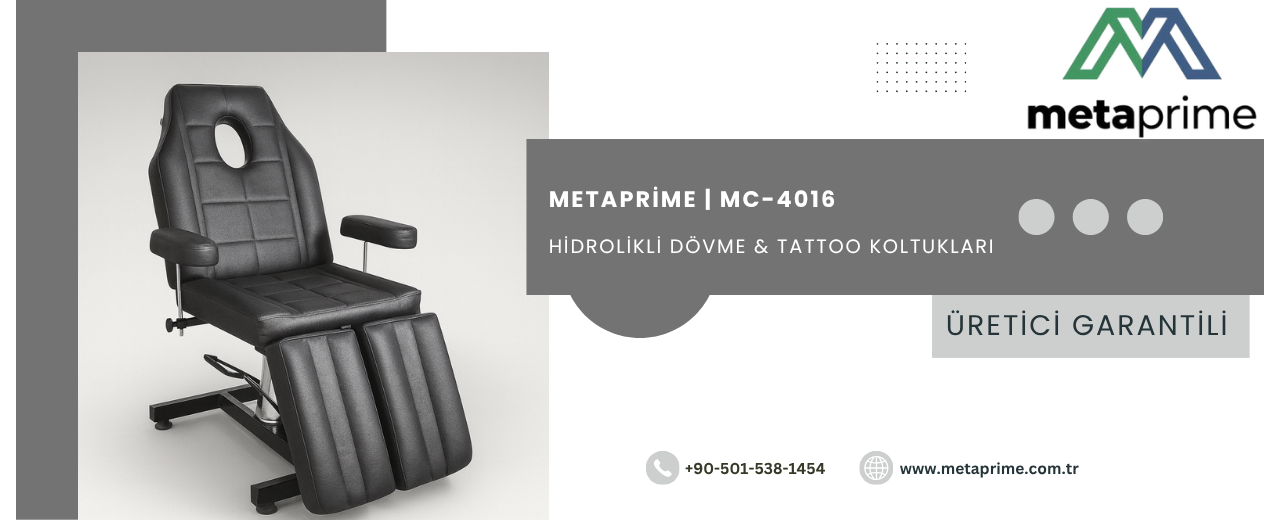 Blanca Dövme Koltuğu 360° Döner Hidrolikli Dövmeci Koltuğu | Profesyonel Dövme Malzemesi