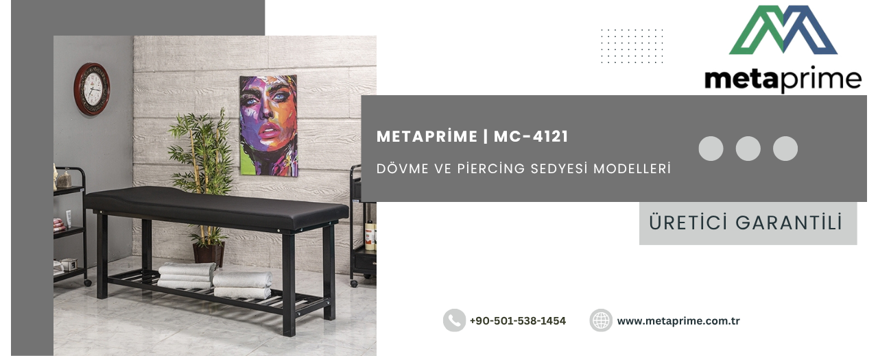 Ekstra Sağlam Dövme Sedyesi MC-4121 ile Profesyonel Stüdyolar İçin Üstün Konfor