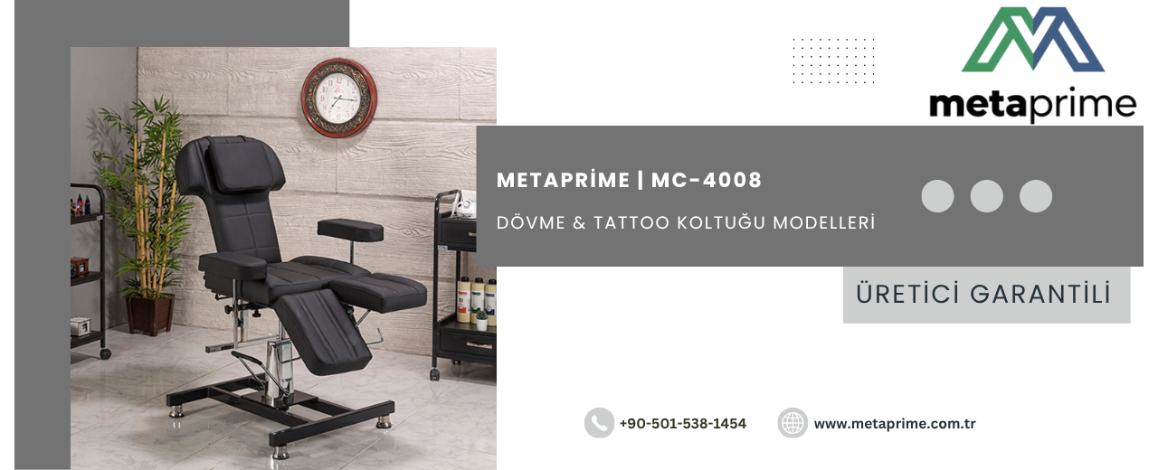 Classic MC-4008 Dövme Koltuğu ile Konforlu ve Profesyonel Çalışma Deneyimi