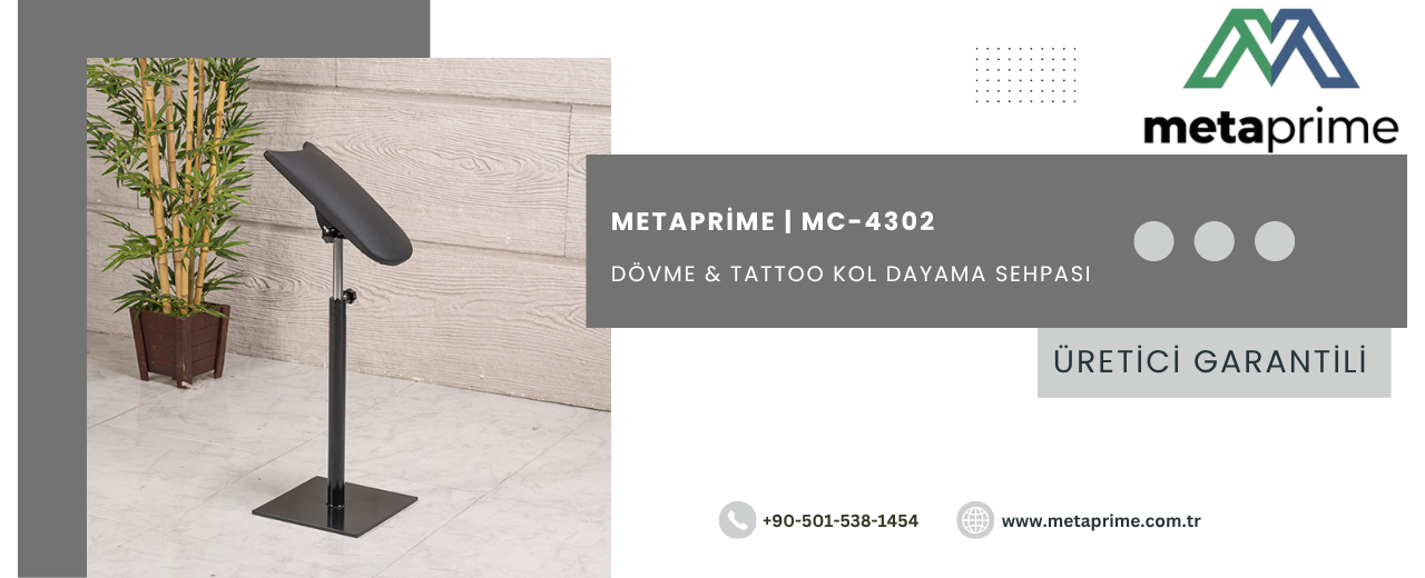 MC-4302 Dövme Kol Dayama Sehpası | Ergonomik ve Dayanıklı Tasarım
